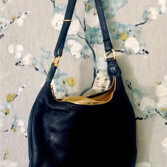 BRAND NEW VINTAGE HCL Germany Handcrafted Leather Shoulder Bag Black. - Picture 3 of 14